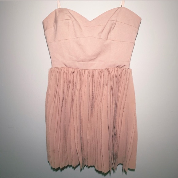BCBGMAXAZRIA Angel strapless chiffon dress - Picture 2 of 8